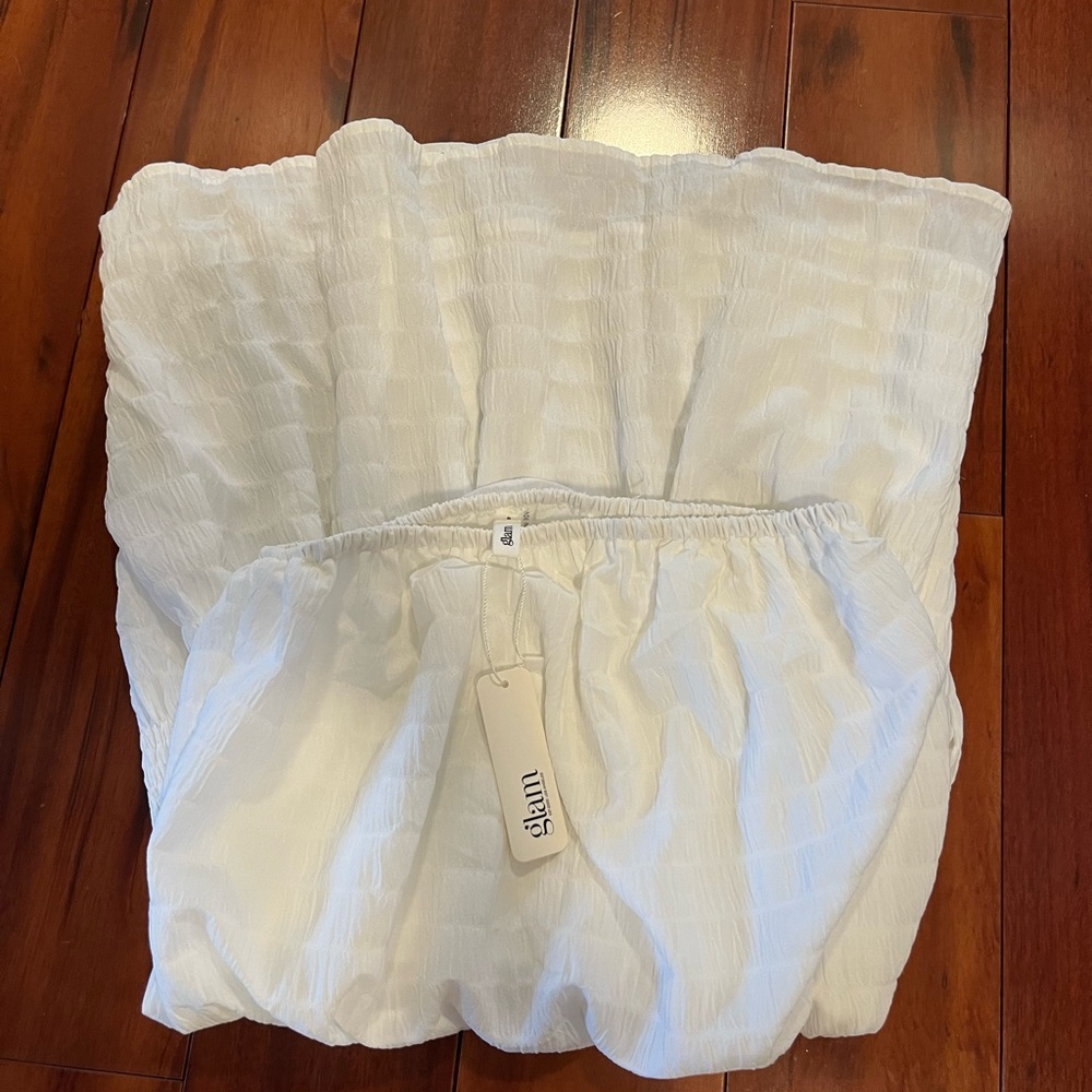 Glam Boutique White Strapless Dress